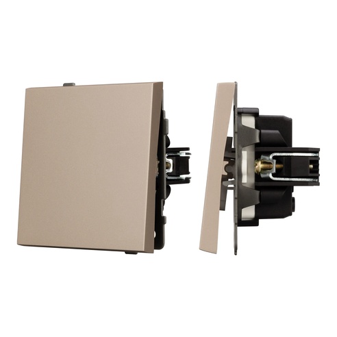 Механизм выключателя одноклавишный проходной SWT-TENDO-MKP1-PL-GD (230V, 10A) (Arlight, -)