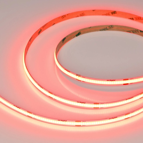 Лента светодиодная COB-X480-8mm 24V Red (8 W/m, IP20, 5m) (Arlight, -)
