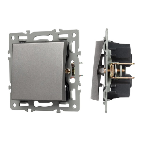 Механизм выключателя одноклавишный перекрёстный SWT-MKX1-PL-GR (250V, 16A) (Arlight, -)