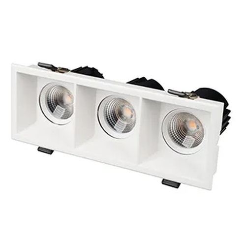Светильник MS-FLOW-BUILT-S230x85-3x6W Warm3000 (WH, 15 deg, 230V) (Arlight, IP20 Металл, 5 лет)