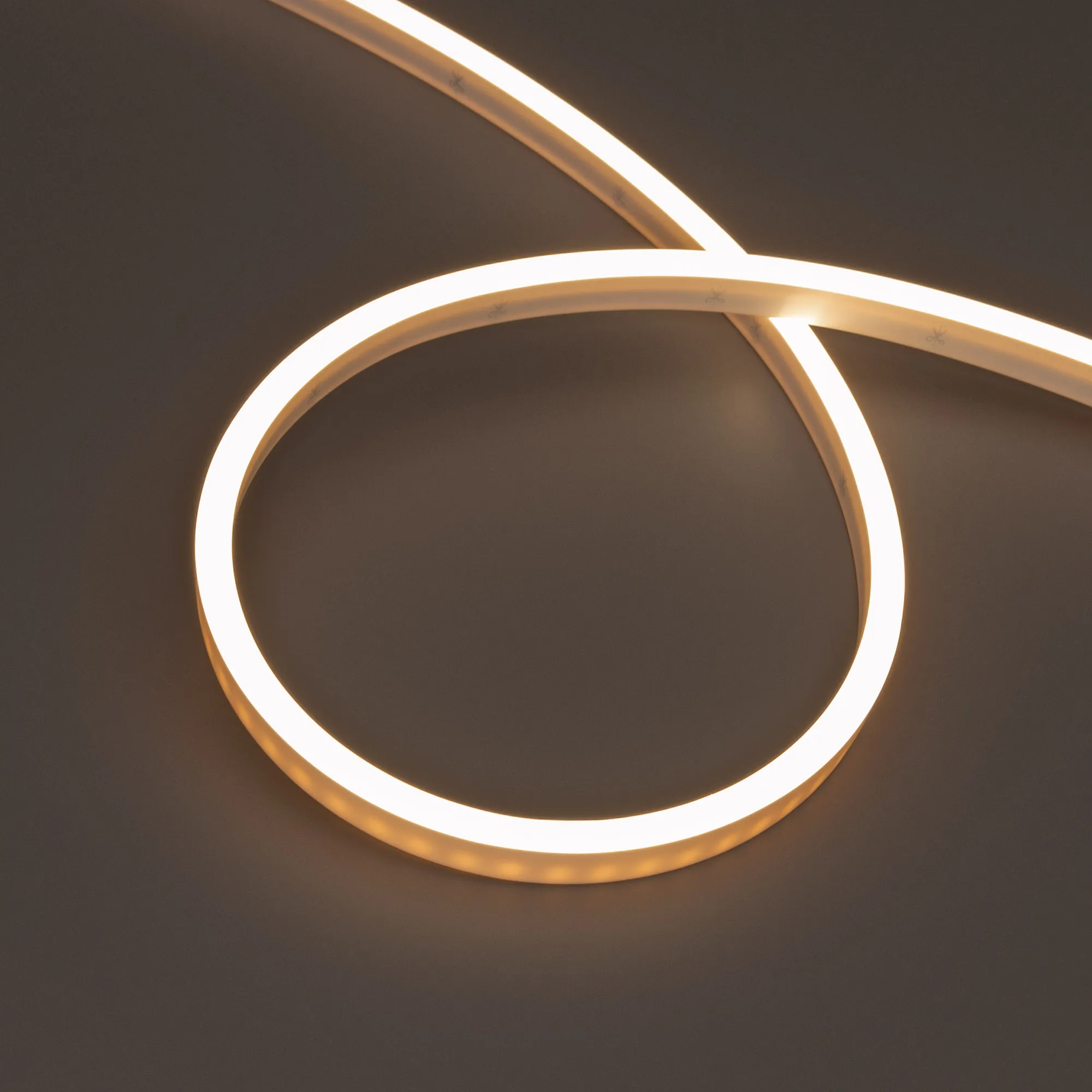 Лента герметичная WAVE-SIDE-PU-A120-06x12mm 24V Warm3500 (8 W/m, IP68, 1m, wire x1) (Arlight, Вывод боковой, 3 года) - изображение товара