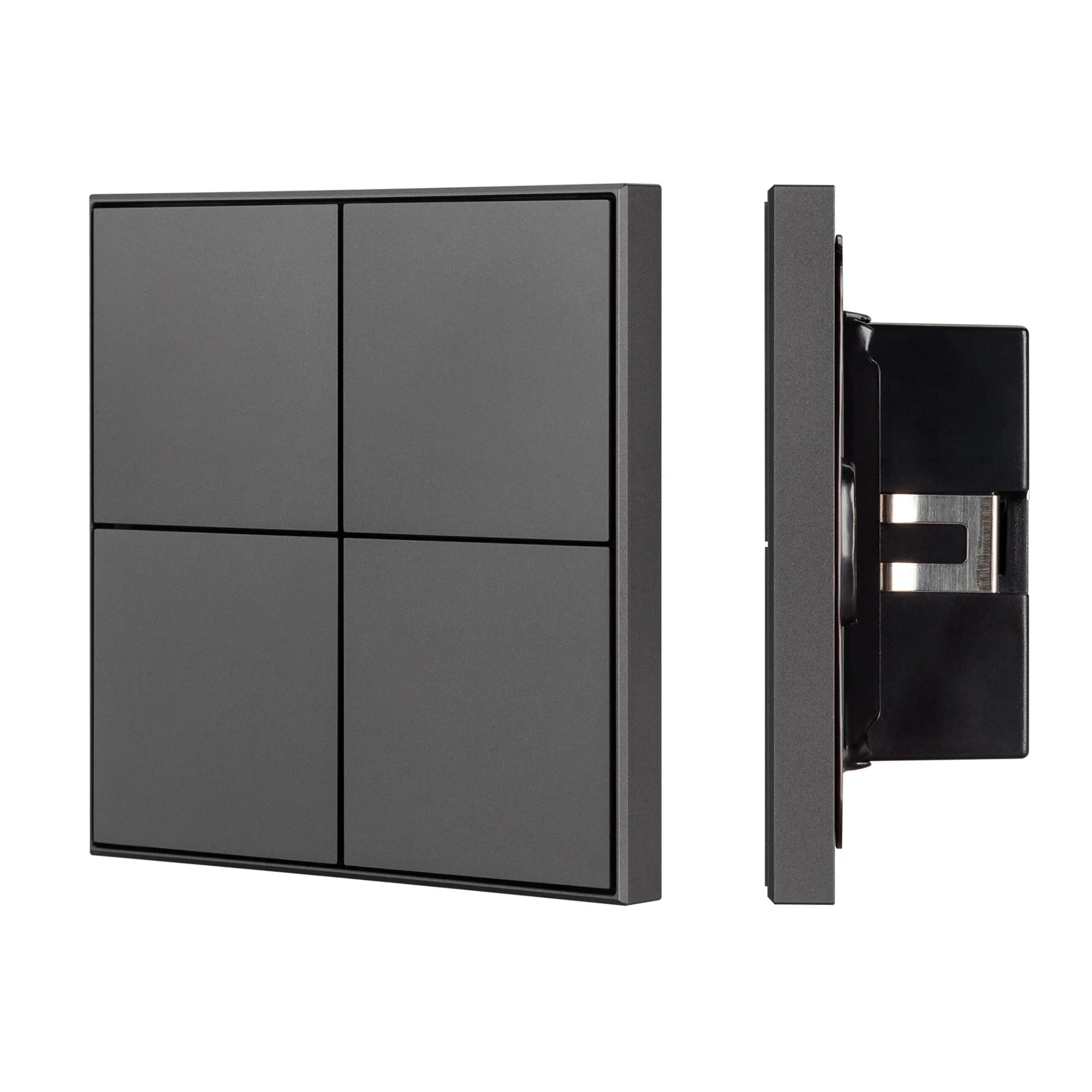 INTELLIGENT ARLIGHT Кнопочная панель KNX-304-23-IN Black (BUS, Frame) (IARL, IP20 Металл, 2 года) - изображение товара