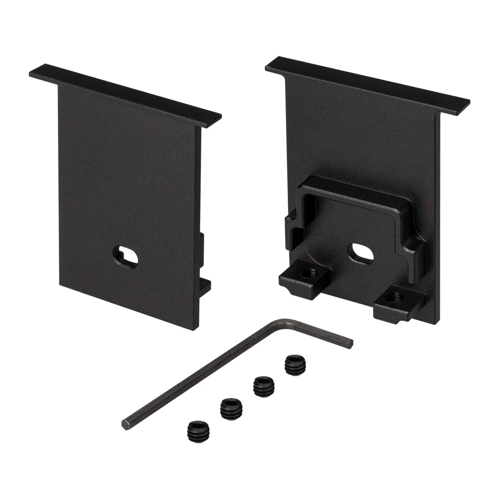 Заглушка SL-COMFORT-3551-F BLACK c отверстием (Arlight, Металл) - изображение товара