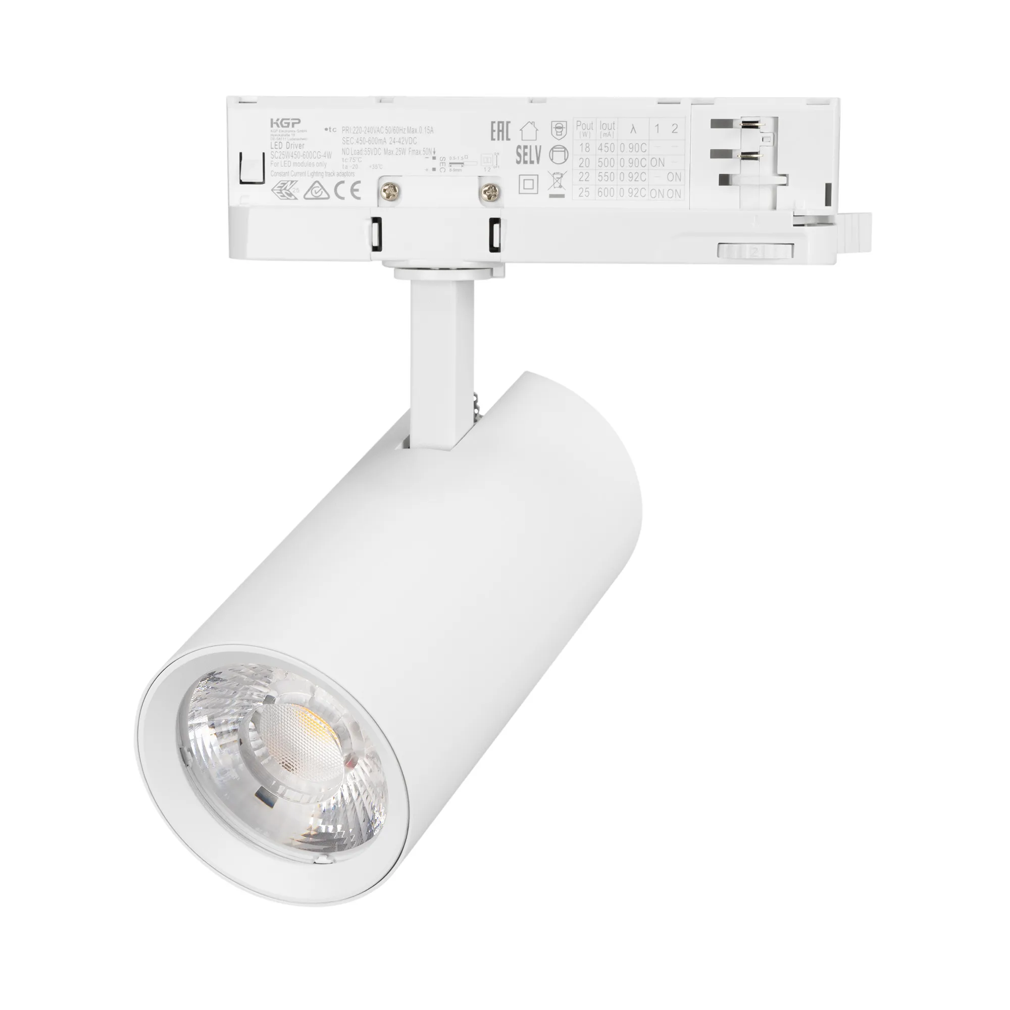 Светильник LGD-GERA-4TR-R74-20W Warm3000 (WH, 15 deg, 230V) (Arlight, IP20 Металл, 5 лет) - изображение товара