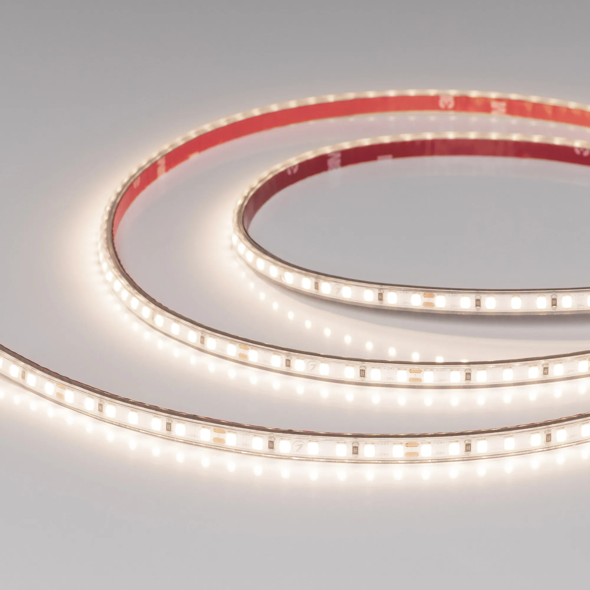 Лента герметичная RTW-PS-A140-7mm 24V Day4000 (10 W/m, IP67, 5m) (Arlight, CRI>90)