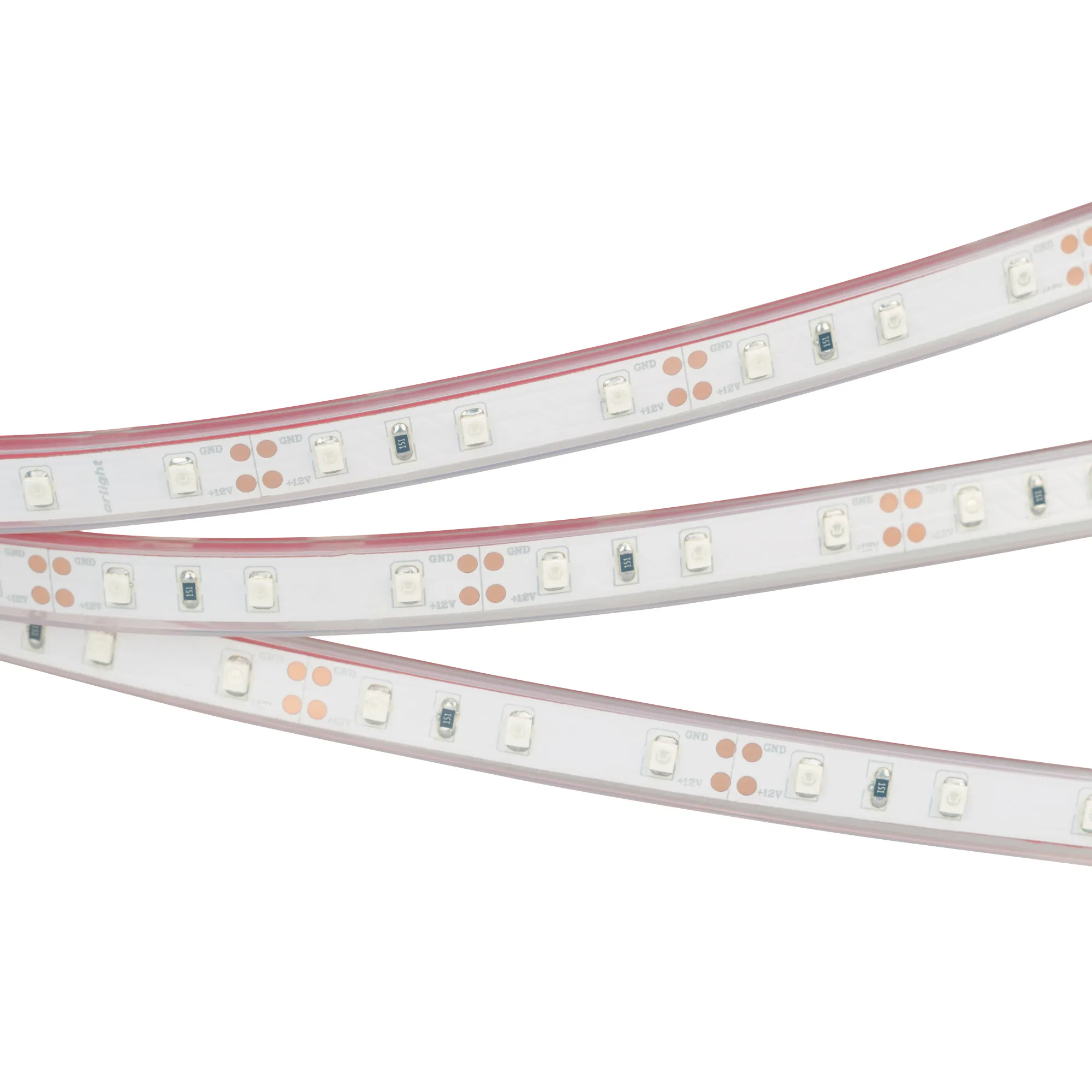 Лента светодиодная RTW 2-5000P 12V Blue (3528, 300 LED, LUX) (Arlight, 4.8 Вт/м, IP66)